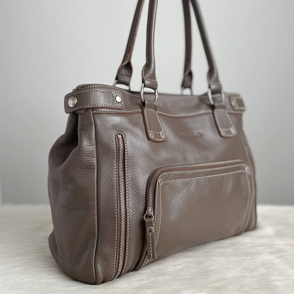 Longchamp Rich Brown Leather Satchel - Picture 16 of 16